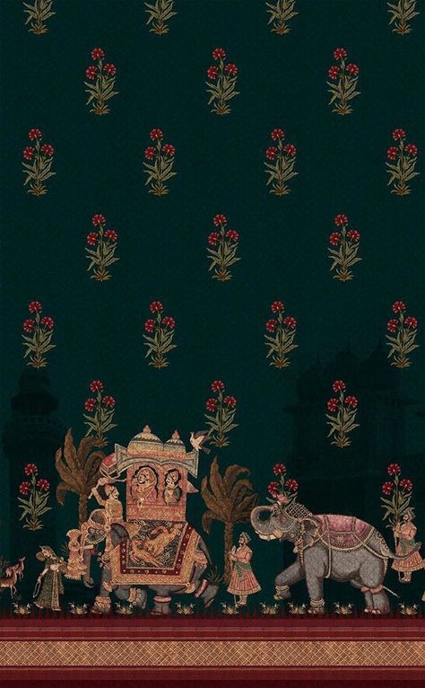 Mughal Print Pattern, Kalamkari Wallpaper, Indian Aesthetic Background, Indian Patterns Textiles, Chumbak Prints, Mughal Wallpaper, Indian Textile Prints, Kalamkari Digital Print, Mughal Art Paintings