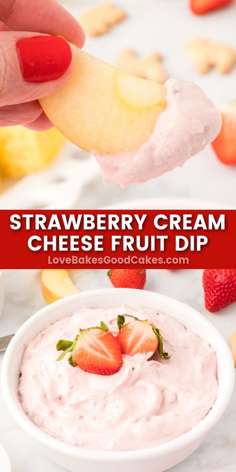 Strawberry Cream Cheese Fruit Dip pin collage What To Draw On Procreate, Draw On Procreate, Cream Cheese Fruit Dip Recipe, Strawberry Fruit Dips, Strawberry Cheesecake Dip, Eat More Fruit, Easy Fruit Dip, Cream Cheese Fruit Dip, Fruit Dips Recipes