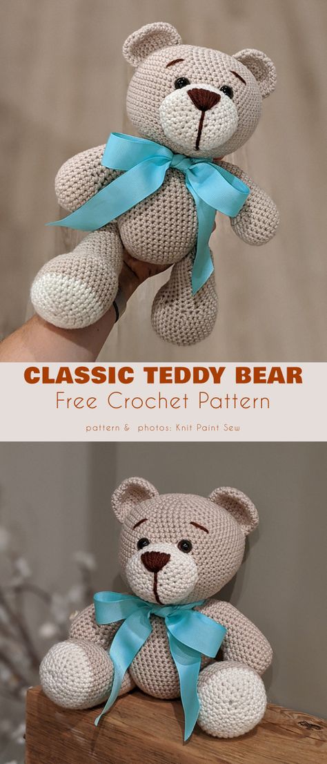 Teddy Bear Free Crochet Patterns Amigurumi Teddy Bear Pattern, Crochet A Bear Free Pattern, Crochet Stuffed Bear Free Patterns, Free Amigurumi Teddy Bear Crochet Patterns, Crochet Patterns For Teddy Bears, Amigurumi Free Pattern Teddy Bear, Free Teddy Crochet Pattern, Crochet Bear Patterns Free, How To Crochet Teddy Bear