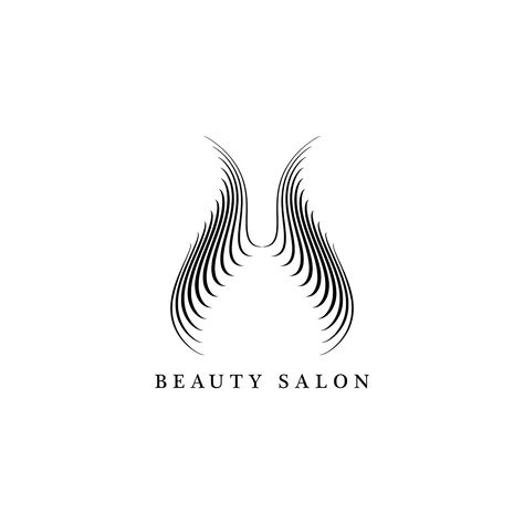 Beauty Salon Design Logo, Barber Logo, Beauty Salon Design, Logo Icon, Salon Design, Aesthetic Design, Vector Logo, Beauty Salon, Design Logo