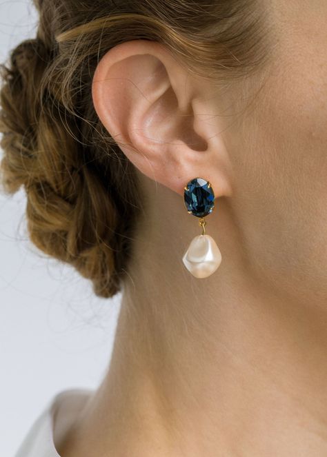 Bridal Earrings – Page 2 – Jennifer Behr LLC Bridal Jewels, Luxury Hair Accessories, Jewelry Wardrobe, Jennifer Behr, Sapphire Wedding, Luxury Hair, Sapphire Earrings, Sapphire Jewelry, Fine Jewelry Gift