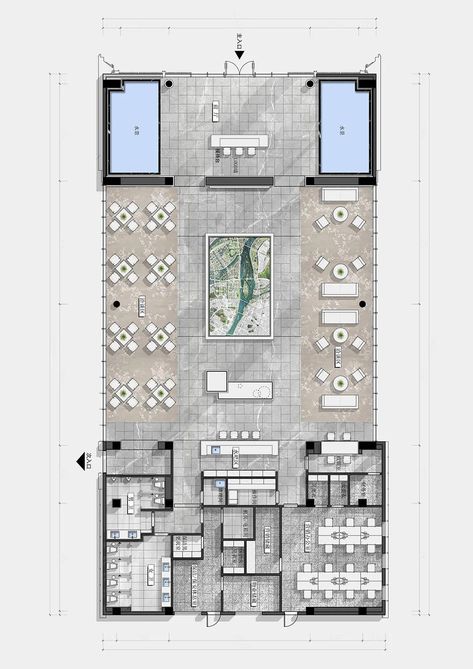 Lobby Hotel Plan, Lobby Plan Architecture, Hotel Lobby Design Plan, Hotel Lobby Layout, Restaurant Layout Design Floor Plans, Hotel Lobby Floor Plan Layout, Restaurant Plan Layout, Restaurant Plan Architecture, Lobby Layout