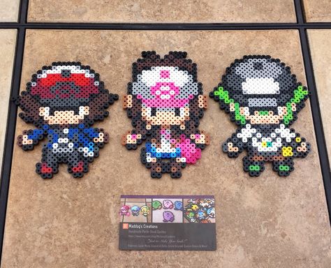 Perler Beads Ideas, Pokemon Bead, Pokemon Perler Beads, Pixel Beads, Art Perle, 8bit Art, Pixel Art Templates, Melty Beads, Perler Bead Templates