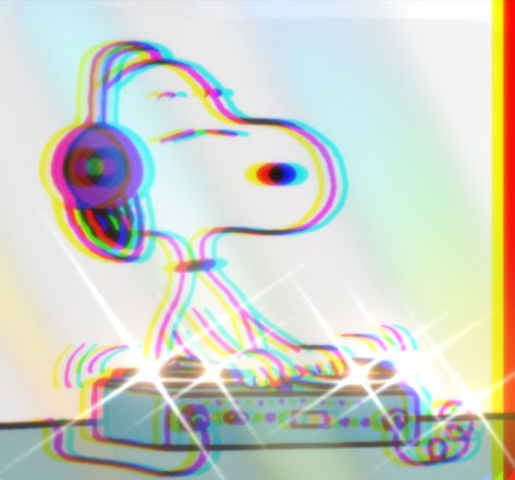 dj snoopy rave Dj Playlist Cover, Spotify Playlist Covers Snoopy, Rave Playlist Covers, Fun Playlist Cover, Rave Cartoon, Pictures For Playlist, Gym Playlist Cover, Dj Cartoon, Rave Memes