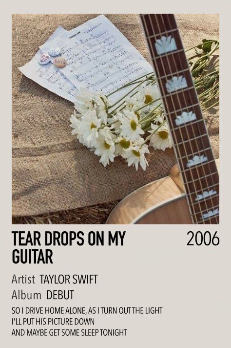 Songs Polaroid, Taylor Swift Polaroid Poster, Polaroid Songs, Taylor Swift Tim Mcgraw, Taylor Swift Polaroid, Teardrops On My Guitar, Taylor Swift Discography, Taylor Swift Guitar, Weekly Quotes