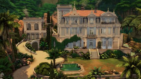 Sims 4 Builds, Play Sims 4, Old Manor, Sims 4 House Design, Sims Building, Casas The Sims 4, Sims House Design, The Sims 4 Download, Jungle Adventure