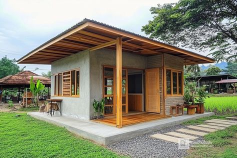 Small House Design Philippines, Small House Blueprints, Farm Style House, Philippine Houses, Bamboo House Design, Thai House, Modern Small House Design, Small House Design Exterior, Tiny House Loft