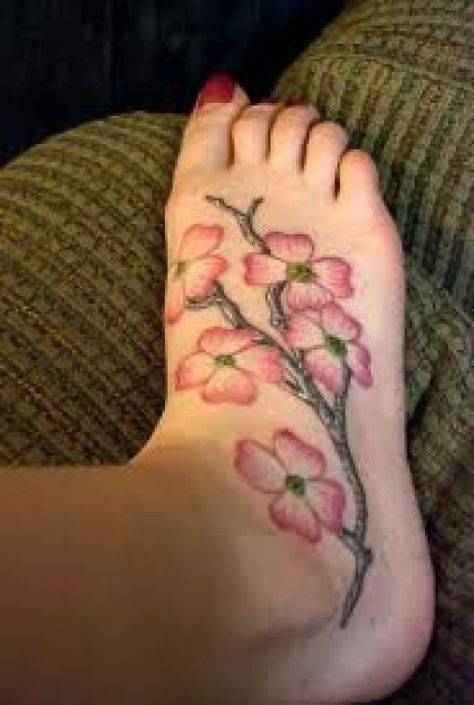 Dogwood Flower Tattoo, Dogwood Tattoo, Dogwood Flower Tattoos, Camera Tattoo Design, Tree Tattoo Men, Be Brave Tattoo, Unusual Tattoo, Flower Tattoo Meanings, Dogwood Flower