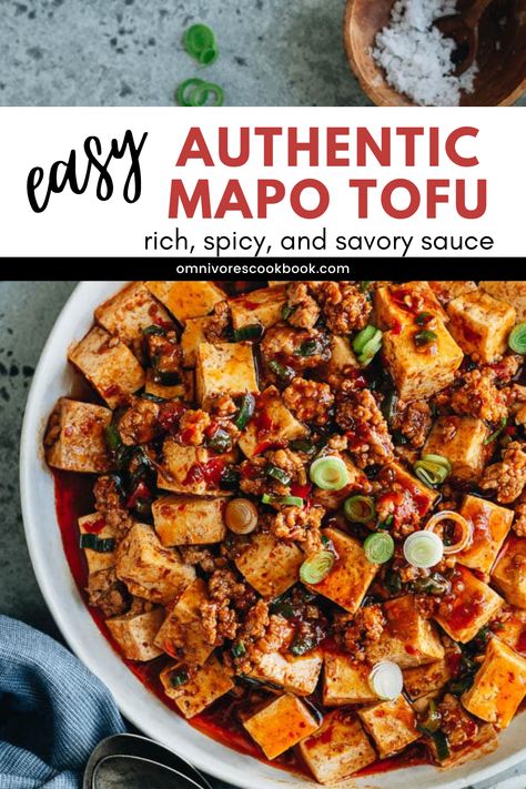 This Easy Mapo Tofu recipe is a family favorite! This dish features soft tofu cooked in a rich, spicy, and savory sauce that is full of flavor! Perfect over steamed rice for the entire family to enjoy. Mapo Tofu Recipe Easy, Mapo Tofu Recipe, Soft Tofu, Asian Dinner, Food Chinese, Asian Dinner Recipes, Asian Dinners, Mapo Tofu, Tofu Recipe