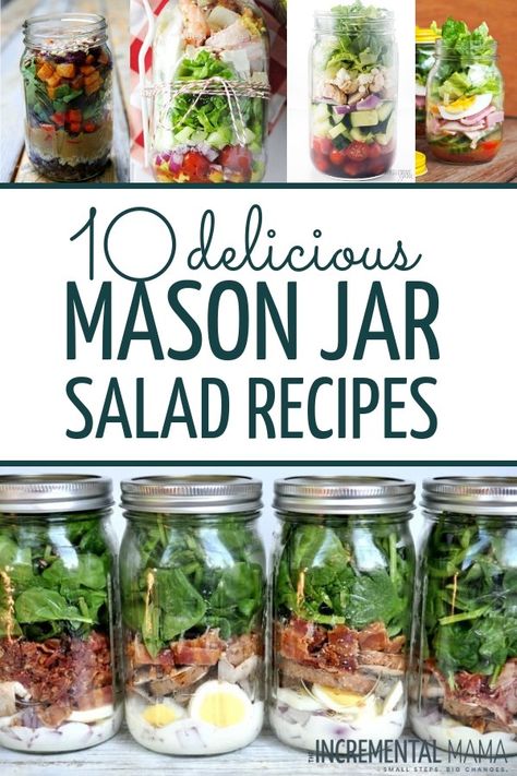 Jar Salad Recipes, Mason Jar Meal Prep, Mason Jar Lunch, Mason Jar Salads, Salad Jar Recipe, Jar Salads, Jar Salad, Mason Jar Salad Recipes, Meal Prep Clean Eating