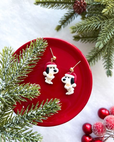 Thank you so much for all the love during last night’s Christmas launch!! 🎄 It truly means the world to me! The Rudolph dangles were our best sellers and I just restocked more 🎅🏻 Today is the last day to use the code MERRY for 25% off three or more pairs! 🫶🏻 Xmas Earrings, Color Switch, Santa Claus Hat, Black And White Dog, Holiday Earrings, Yellow Bird, Bird Earrings, White Dog, Holiday Earring