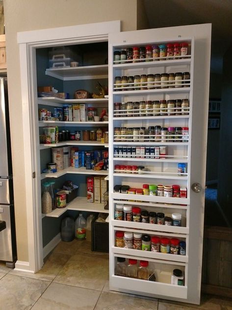 Pantry Closet Design, Pantry Organization Ideas, Pantry Remodel, Desain Pantry, Pantry Makeover, Kitchen Pantry Design, Kitchen Interior Design Decor, Remodeling Kitchen, Remodel Inspiration