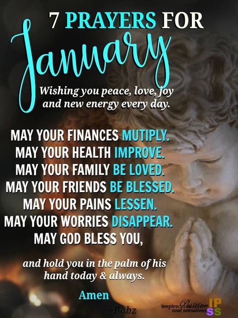 LoveThisPic offers 7 Prayers For January pictures, photos & images, to be used on Facebook, Tumblr, Pinterest, Twitter and other websites. New Year Prayer Quote, New Year Prayer, January Pictures, Happy New Year Sms, New Years Prayer, January Quotes, New Year Wishes Quotes, New Year Wishes Images, To My Boyfriend