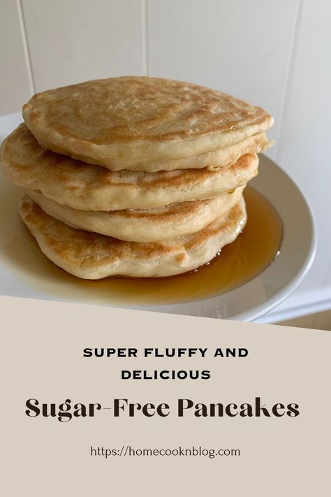 Pancakes For Diabetics Healthy Recipes, Low Cal Pancakes Recipes, No Sugar Pancake Recipe, Low Sugar Pancake Recipe, No Sugar Pancakes, Healthy Pancakes No Banana, Sugar Free Pancake Recipe, Pancake Recipe For Diabetics, Sugar Free Breakfast Ideas