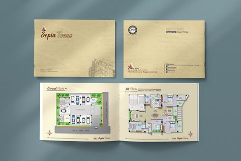 Real Estate Brochure on Behance Real Estate Brochure Design Layout, Real Estate Brochure Design, Brochure Size, Real Estate Brochure, Brochure Design Layouts, Property Brochures, Brochure Design Layout, Creative Brochure, Design Layouts