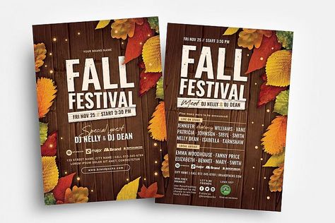 Fall Festival Flyer, Tutoring Flyer, Coffee Flyer, Education Flyer, Promotion Flyer, Fashion Flyer, Templates Birthday, Free Psd Flyer Templates, Festival Flyer