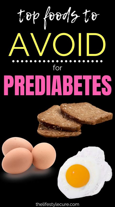 Top Foods to AVOID for Prediabetes #NoSugarDiet Foods Diabetics Should Avoid, Reverse Prediabetes, Prediabetic Diet, Lunch Healthy, Healthy Recipes For Diabetics, Diet Food List, Diet Help, No Carb Diet, Foods To Avoid