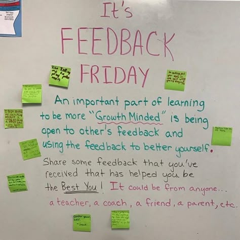 Student Feedback Ideas, Feedback For Students From Teachers, Giving Feedback To Students, Student Feedback For Teachers, Teacher Feedback From Students, Friday Bell Ringer, Friday Whiteboard Message, One On One Questions For Employees, Feedback For Teachers From Students