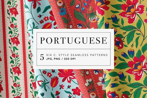 Portuguese Traditional Patterns Set 1 Bohemian Font, Bohemian Color Palette, Bohemian Logo, Portuguese Culture, Botanical Art Prints, Art Storage, Bohemian Art, Ideas Creative, Vector Illustrations