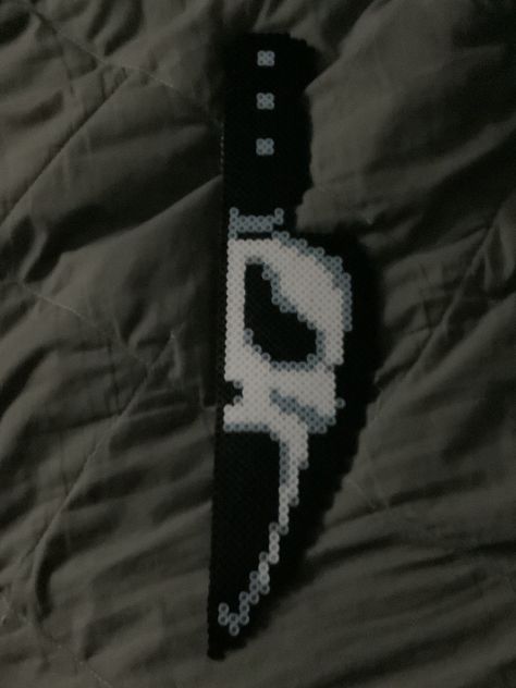 Scream Perler, Scream Perler Beads, Scream Pixel Art, Horror Pixel Art, Scream Phone, Pixel Horror, Scream Mask, Jack The Pumpkin King, Knife Patterns