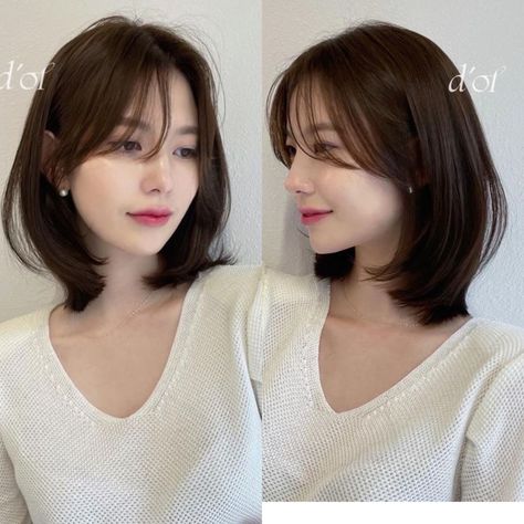 Shoulder-Length Haircuts: Easy and Stylish Ideas for Beginners Layered Short Hair For Round Face, Soft Face Framing Layers Short Hair, Japan Short Hairstyle, Longbob Hair, Ulzzang Short Hair, Korean Short Hair, Asian Short Hair, Hair Inspiration Short, Hairstyles For Layered Hair