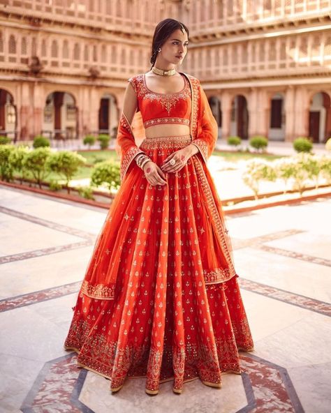 Gota Patti/ lehenga/ bride/ bridal/ bridal lehenga/ gota patti lehenga/ bridestyle/ style/ bride goals/ shaadisaga/ shaadi saga/ twirling/ wedding outfit/ weddinginspo/ wedding inspiration/ brides of india/ ethnic wear/ dupatta Simple Bridal Lehenga, Gota Patti Lehenga, भारतीय दुल्हन संबंधी, शादी की तस्वीरें, डिजाइनर कपड़े, Orange Lehenga, How To Dress For A Wedding, Nikkah Dress, Indian Outfits Lehenga