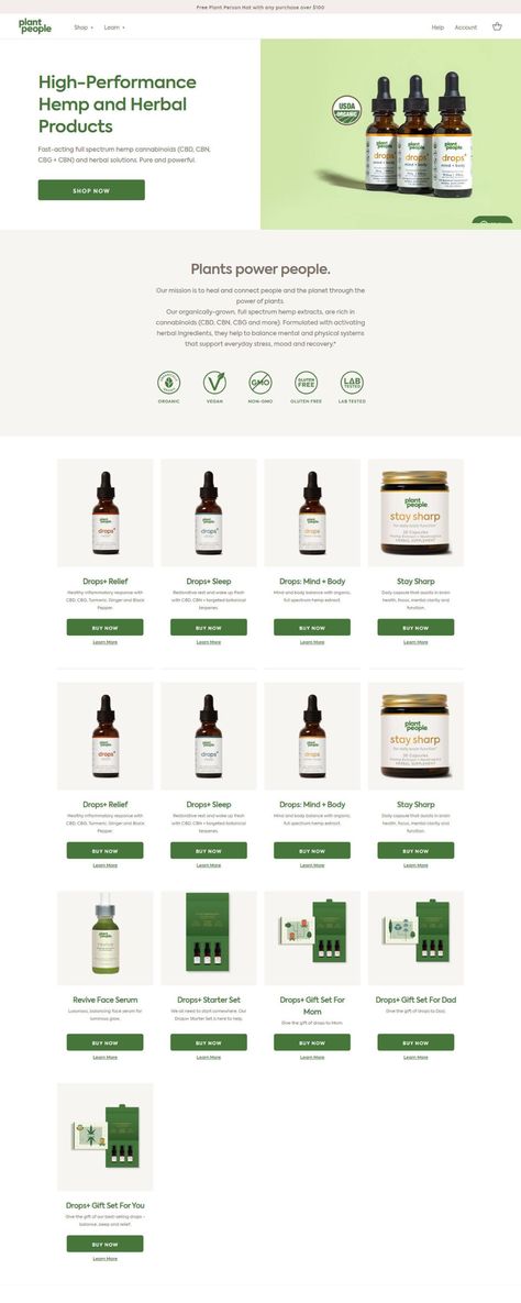 Ecommerce Design Inspiration, Ux Project, Webpage Layout, Best Landing Page Design, Tech Inspiration, Regenerative Agriculture, Plant People, Ecommerce Web Design, Ecommerce Design