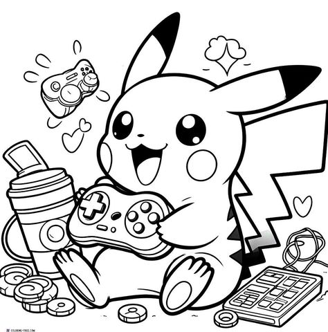 21 Pikachu Coloring Pages (Free Unique Printables) printableart #bekindcoloring #thankfulcoloringpage🖌️. Coloring Pages Pikachu, Pokemon Printable Coloring Pages, Pikachu Coloring Page Free Printable, Pokemon Printables Free Coloring, Pokemon Coloring Sheets Free Printable, Pokémon Colouring Pages, Cute Pokemon Coloring Pages, Boys Coloring Pages Free Printable, Free Coloring Pages Printables Disney