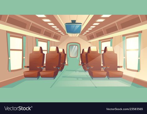 Cabin Salon, Train Cabin, Business Place, Comfortable Armchair, A Cabin, A Train, Png Images, Brown Leather, Vector Images