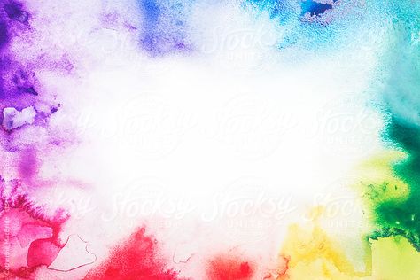 Colour Splash Border Colour Border Design, Holi Theme, Color Splash Art, Rainbow Color Background, Watercolor Border, Colorful Borders Design, Colorful Borders, Rainbow Painting, Powerpoint Background Design