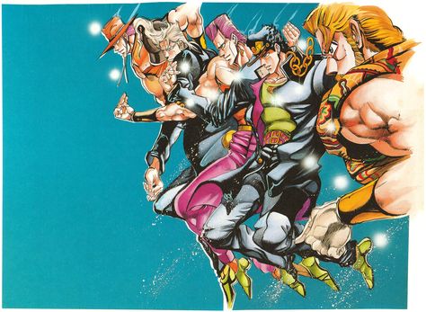 Hol Horse, Hirohiko Araki, Studio Deen, Jojo Stardust Crusaders, Stardust Crusaders, A Dance With Dragons, Japanese Poster Design, Art Sketches Doodles, Otaku Art