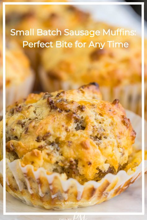 Delicious Small Batch Sausage Muffins: Perfect Bite for Any Time Sausage Breakfast Muffins, Rv Cooking, Sausage Muffins, Breakfast Quick, Breakfast Muffin, Egg Muffins Breakfast, Cooking Bread, Muffin Tin Recipes, Egg Dishes