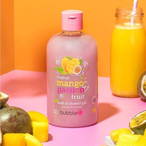 Mango & Passionfruit Body Wash (16 oz Bottle) 省✨ Passionfruit Smoothie, Mango Passionfruit, Fruit Scent, Body Washes, Bath And Body Care, Sls Free Products, Body Care Routine, Bath Shower, Passion Fruit