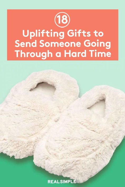 18 Uplifting Gifts to Send Someone Going Through a Hard Time | But if you live farther away or want to send a little something extra to help brighten their day, we've got some great gift ideas for anyone who is feeling down. These are guaranteed to lift their spirits, whether they're experiencing loss, a tough breakup, or just a bad day—especially during the holiday season. #realsimple #bestgiftideas #giftsforher #giftsforhim #gifts Thoughtful Gifts To Cheer Someone Up, Gifts For A Sick Friend, Gifts For Nurses After Hospital Stay, Gifts For Grievers, Sunshine Basket For Loss, Herringbone Throw Blanket, Herringbone Throw, Uplifting Gifts, Comfort Gifts