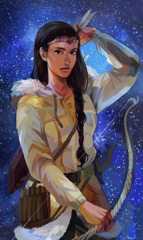 Zoë Nightshade Official Art by Viria Zoe Nightshade, Percy Jackson, A Girl, Stars, Hair, Art