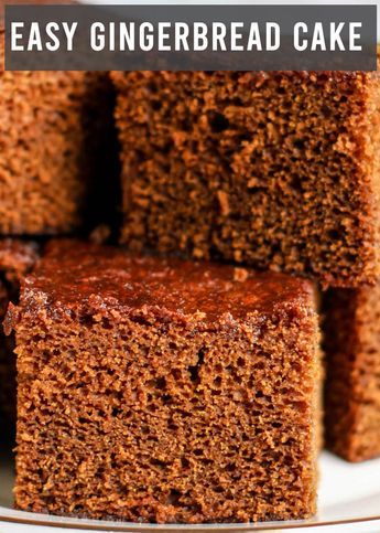 Easy Ginger Cake, Easy Gingerbread Cake Recipe, Ginger Bread Cake Recipe, Gingerbread Recipe Easy, Ginger Cake Recipe Easy, Christmas Spice Cake, Moist Gingerbread Cake, Easy Gingerbread Cake, Ginger Cake Recipe