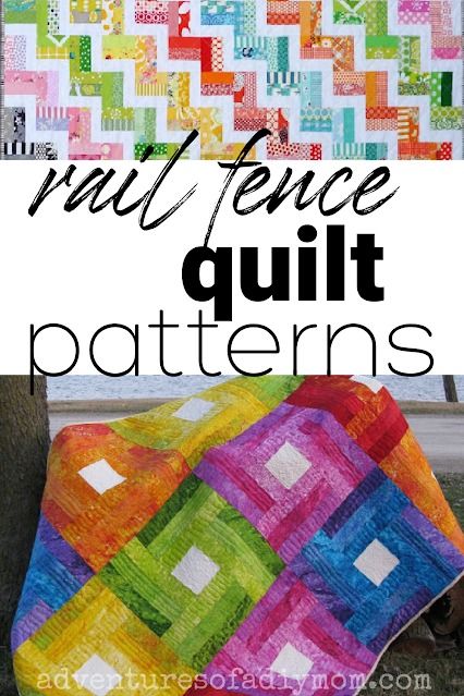 Make a classic rail fence quilt with one of these amazing patterns. The rail fence quilt block is so easy and perfect for a beginner quilter. Then find a layout you like and make it into a quilt. Rail Quilt Pattern, Rail Quilt, Rail Fence Quilt, Red Pepper Quilts, Rag Quilt Patterns, Patchwork Blocks, Quilt Layers, Sunflower Quilts, Layer Cake Quilts