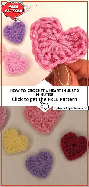 Learn how to create a stylish and cozy puff stitch crochet hat with this step-by-step tutorial. Find out what materials you'll need and get tips and tricks for making the perfect hat. Start your crochet journey today! Crochet A Heart, Free Heart Crochet Pattern, Easy Crochet Flower, Crochet Tiny, Crochet Valentines, Crochet Valentine Patterns, Puff Stitch Crochet, Tiny Crochet, Crochet Hearts