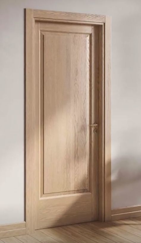 Light Oak Doors Interior, Japandi Style Doors, Timber Doors Interior, Natural Oak Doors, Light Interior Doors, White Oak Interior Doors Natural Wood, Natural Wood Door Trim, Stained Interior Trim, Transitional Interior Door Styles