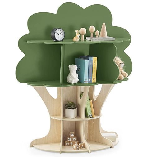 Nursery 2024, Tree Bookcase, Toy Chests, Tree Bookshelf, Green Craft, Children's Furniture, Dimensional Wall, Kids Bookcase, Delta Children