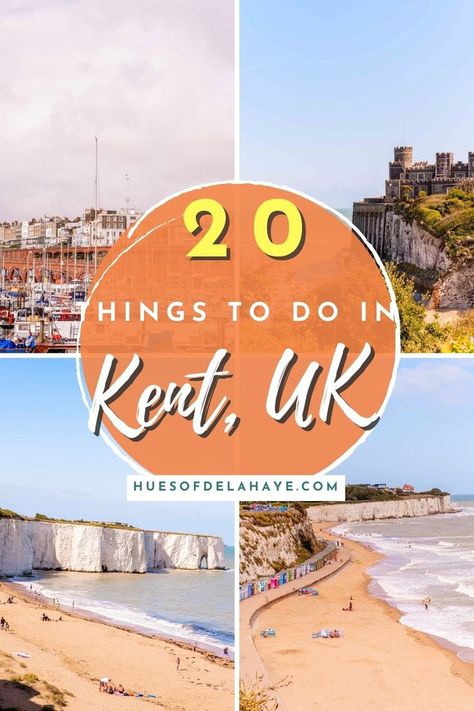 Here are 20 top things to do in Kent UK! From Ramsgate, Margate, Canterbury, Botany, Broadstairs which has some of the best beaches in Kent and more in the Kent County. #kentravel #kenttravelguide #visitkent Scotland Travel Guide, Best Beaches To Visit, European City Breaks, Dublin Travel, Kent Uk, Kent England, United Kingdom Travel, Travel Around Europe, Europe Vacation