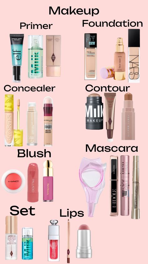 #beauty #makeup #makeupbaginspo #makeupbag Makeup Collage, Back To School Makeup, Makeup Order, Makeup Is Life, Makeup Board, Makeup Help, Easy Makeup Tutorial, Face Makeup Tips, Perfect Skin Care Routine