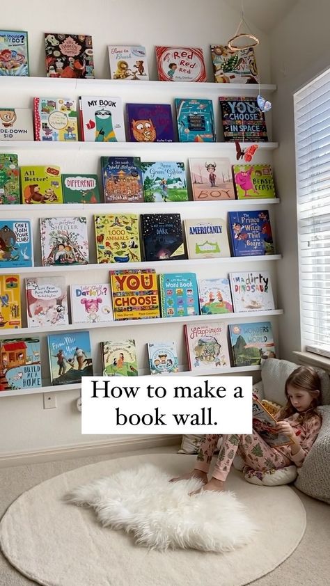 simplyonpurpose on Instagram: This is seriously one of the most asked questions on @simplyonpurpose so I thought I’d just put this here for everyone. Why have a book… Picture Book Cover, Homeschool Room Design, Small Playroom, Baby Playroom, Toddler Playroom, Kids Playroom Decor, Kids Library, Nursery Room Inspiration, Most Asked Questions