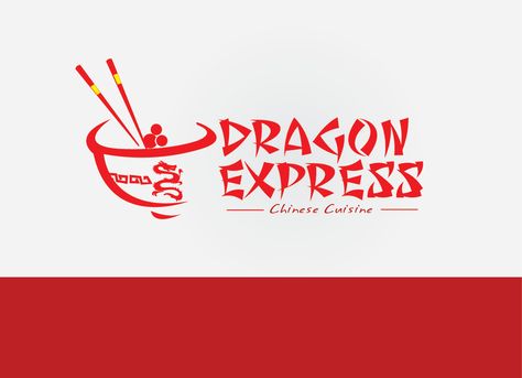 asian restaurant logos | Check out this design for DRAGON EXPRESS by MycroBurst.com Chinese Restaurant Logo, Asian Food Restaurant, Food Restaurant Logo, Chinese Restaurant Design, Restaurant Logos, Chinese Logo, Asian Restaurant, Express Logo, Food Branding