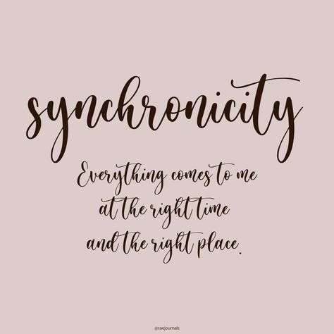 Synchronicities. Look for the miracles in your every day life...they are abundant. Funny... the more you look for them the more they magically appear.