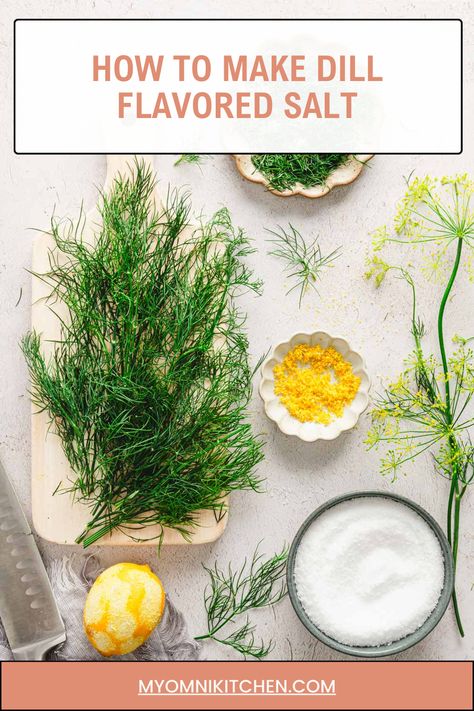 Discover the secret to enhancing your meals with dill salt! This easy recipe is perfect for seasoning everything from salads to popcorn. Follow our guide to create this flavorful and aromatic salt blend.  #DillSalt #DIYSeasoning #HomemadeSpices #CookingTips #FlavorBoost Dill Salt, Flavored Salt, Vodka Lemonade, Flavored Salts, Flavored Popcorn, Homemade Spices, Citrus Oil, Aromatic Herbs, Fresh Dill