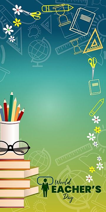 World Education Day, Teachers Day Photos, Wallpaper Backgrounds Laptop, World Teachers Day, Teacher Wallpaper, Happy Birthday Wishes Sister, Teachers Day Poster, Hologram Colors, Digital Painting Photoshop