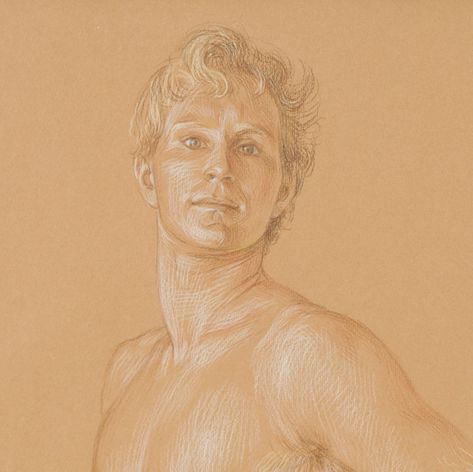 4 of 4 : Paul Cadmus, Jon Anderson #1, Pencil and Crayon on Paper PC2A Paul Cadmus, Jon Anderson, Master Studies, Guy Drawing, Endangered Species, Life Drawing, Figure Drawing, Etching, Crayon