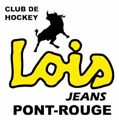 Pont Rouge Lois Jeans Primary Logo (2009) - A bull in black above Lois in yellow Hockey Logos, Lois Jeans, A Bull, Virtual Museum, Sports Logos, Jeans Logo, Vector Free Download, Photo L, Free Clip Art