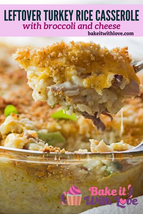 Turkey And Wild Rice Casserole, Turkey And Rice Casserole Recipes, Leftover Turkey Rice Casserole, Leftover Turkey And Rice Recipes, Turkey Rice Casserole Recipes, Turkey And Broccoli Casserole, Turkey Broccoli Rice Casserole, Turkey And Rice Recipes, Turkey And Rice Casserole